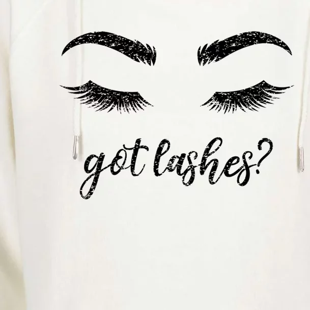 Vintage Got Lashes? Lash Tech Lash Artist Got Lashes Gift Womens Funnel Neck Pullover Hood