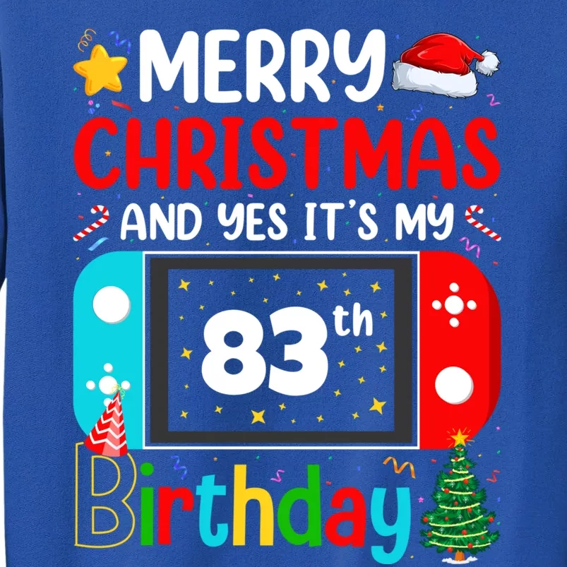 Video Game Lover Merry Christmas Yes ItS My 83th Birthday Gift Sweatshirt