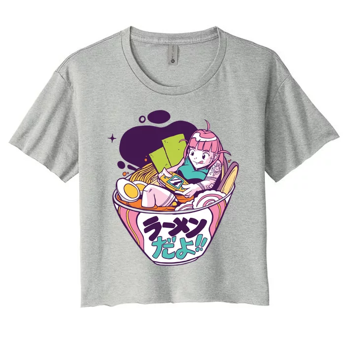 Video Game Lover Ra Anime Gift Women's Crop Top Tee