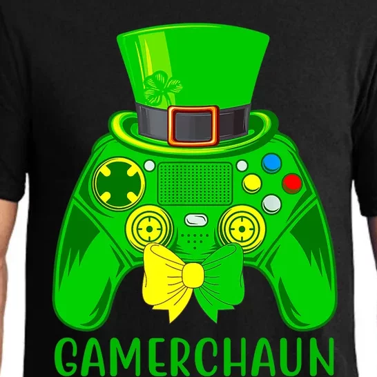 Video Game Leprechaun St Patricks Day Gamer Gaming Premium Pajama Set