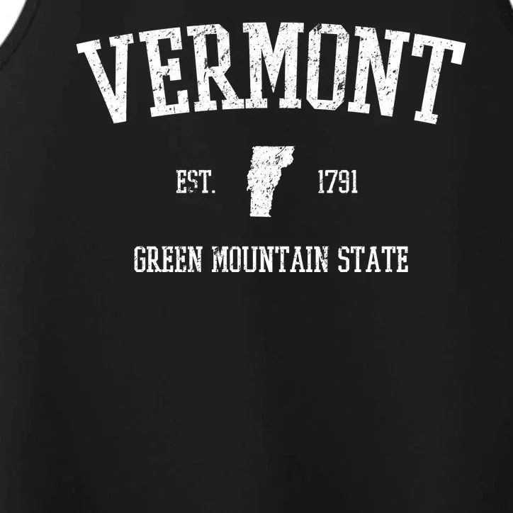 Vermont Green Mountain State Est 1791 Performance Tank