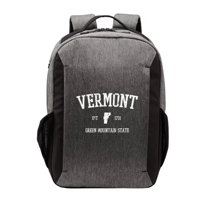 Vermont Green Mountain State Est 1791 Vector Backpack