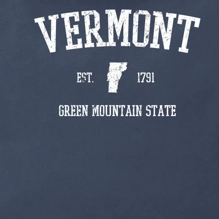 Vermont Green Mountain State Est 1791 Zip Tote Bag