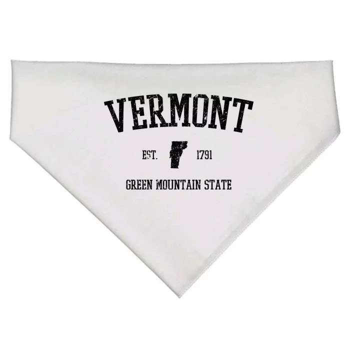 Vermont Green Mountain State Est 1791 USA-Made Doggie Bandana