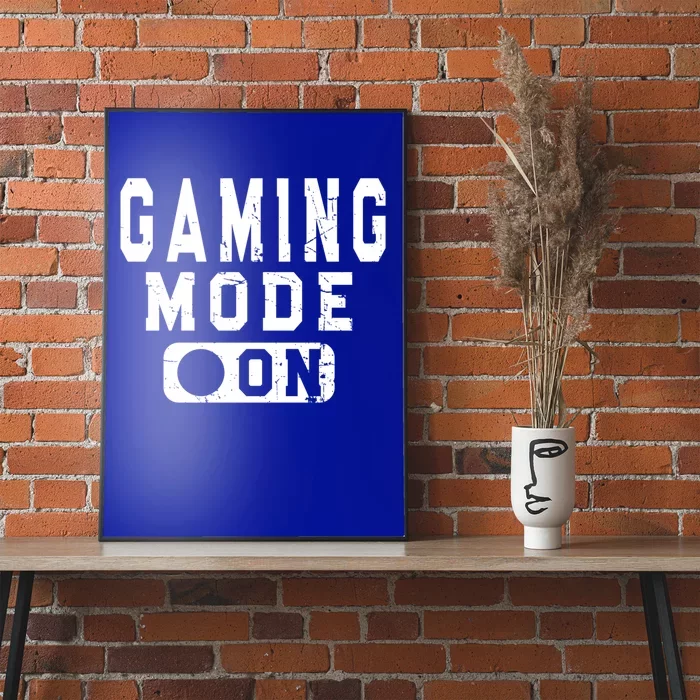 Vintage Gaming Mode On Video Game Player Joke Gift Poster