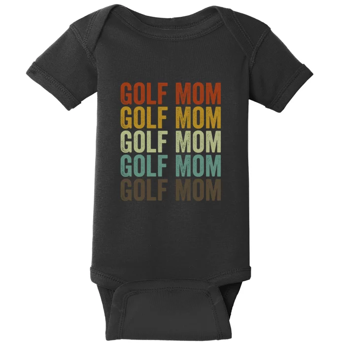 Vintage Golf Mom Golf Player Mom Gift For Mother's Day Baby Bodysuit