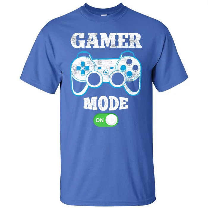 Vintage Gamer Mode On Video Gaming Controller Game Players Gift Tall T-Shirt