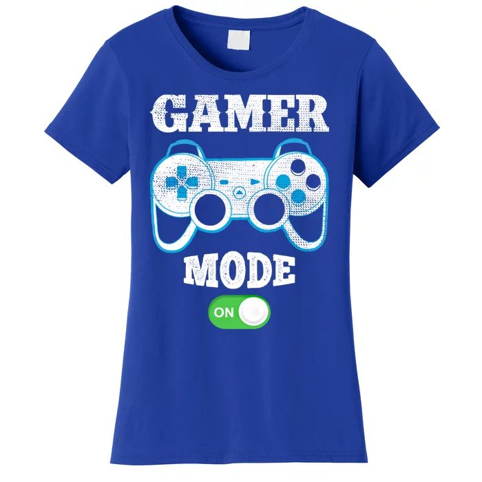 Vintage Gamer Mode On Video Gaming Controller Game Players Gift Women's T-Shirt