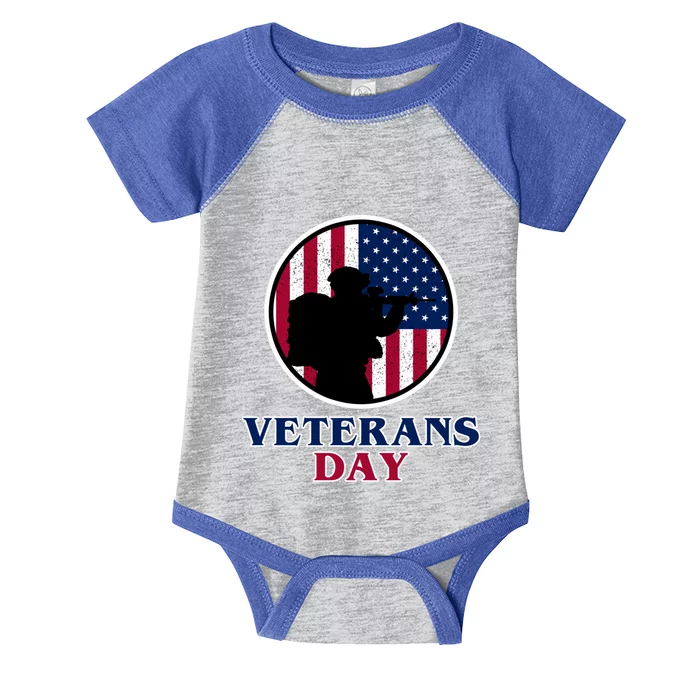 Veteran Gift Meaningful Gift Veterans Day Great Gift Infant Baby Jersey Bodysuit