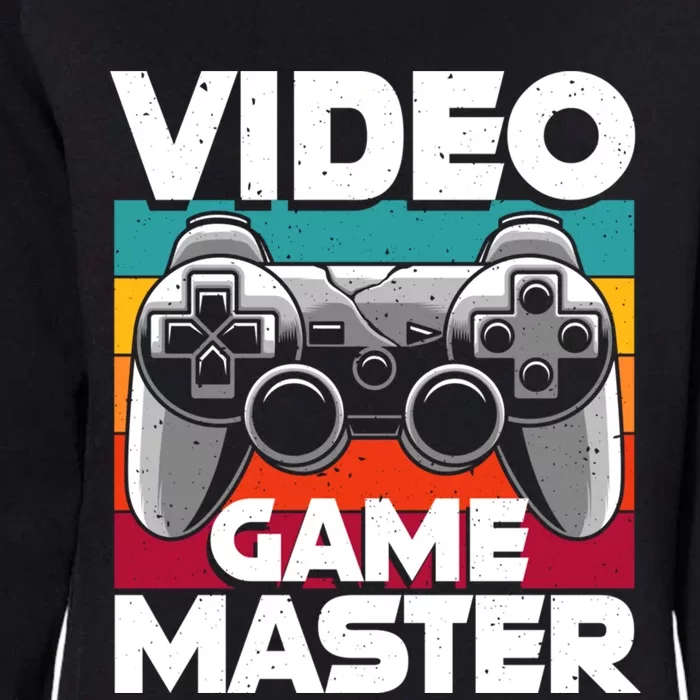 Video Game Master Funny Video Gamer Gift Womens California Wash Sweatshirt