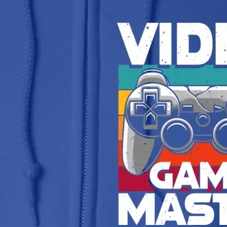 Video Game Master Funny Video Gamer Gift Full Zip Hoodie