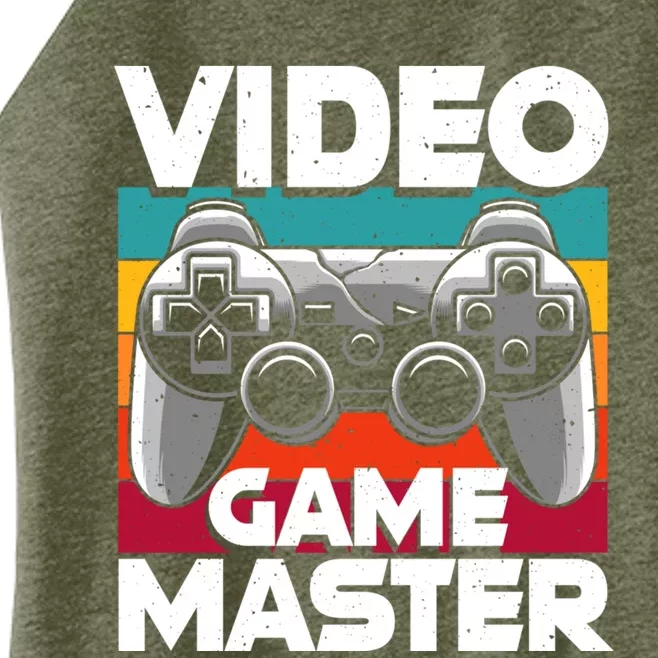 Video Game Master Funny Video Gamer Gift Women’s Perfect Tri Rocker Tank