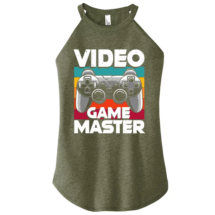 Video Game Master Funny Video Gamer Gift Women’s Perfect Tri Rocker Tank