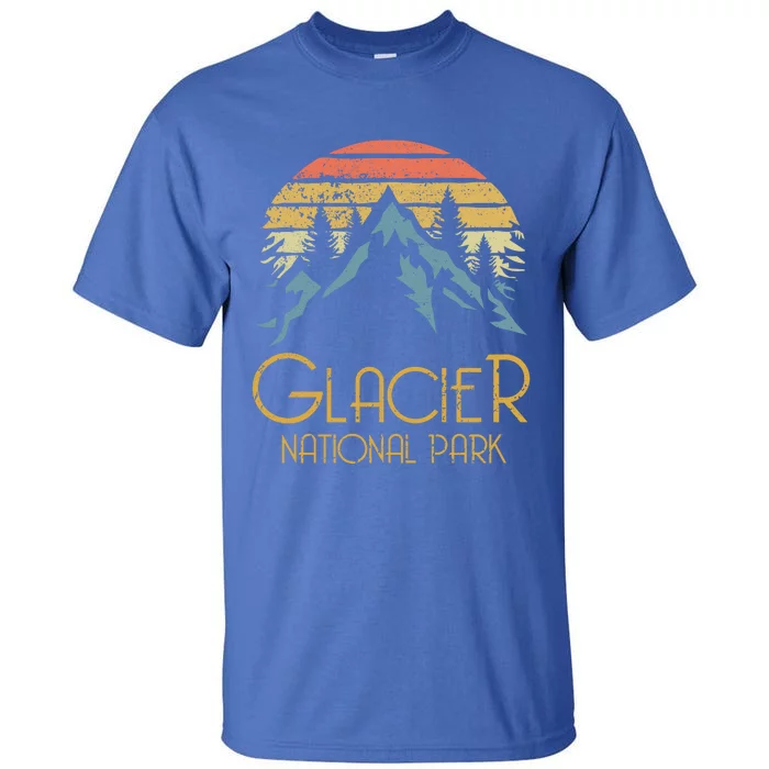 Vintage Glacier National Park Montana Retro Sweagift Tall T-Shirt