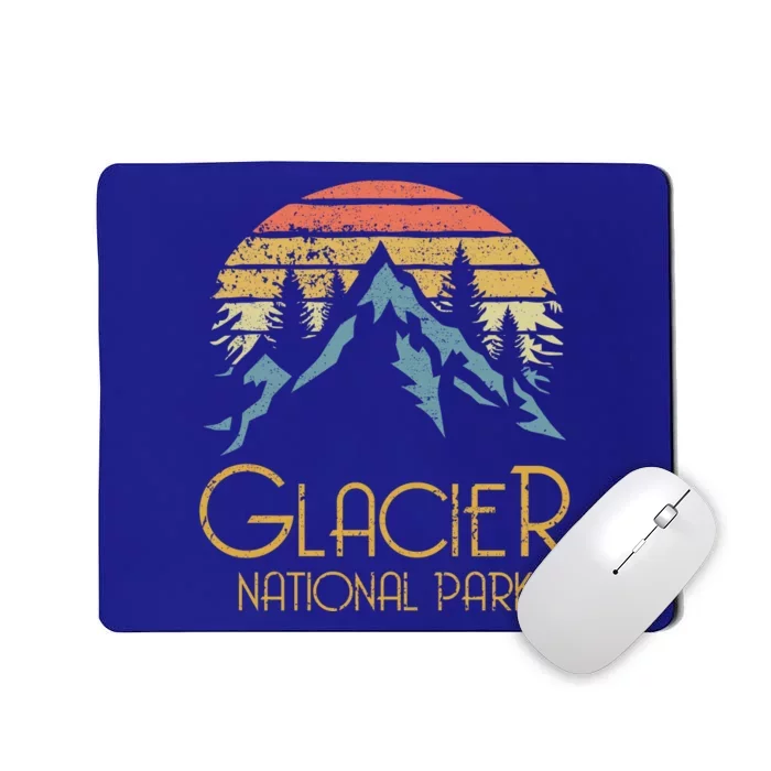 Vintage Glacier National Park Montana Retro Sweagift Mousepad