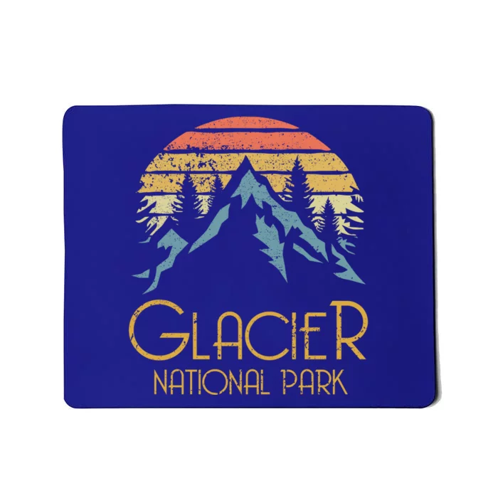 Vintage Glacier National Park Montana Retro Sweagift Mousepad