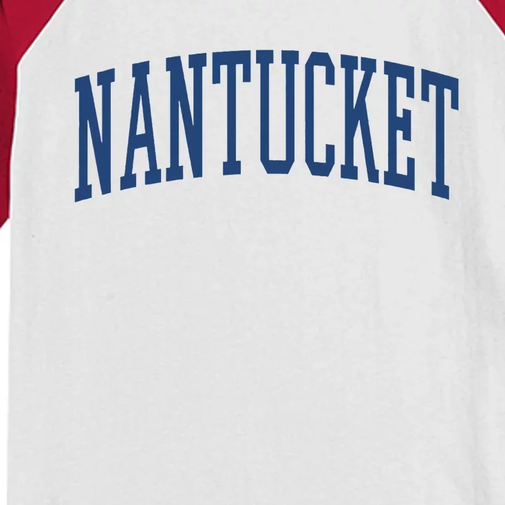 Varsity Grey Nantucket Kids Colorblock Raglan Jersey