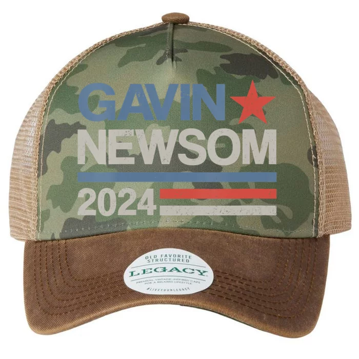 Vintage Gavin Newsom 2024 For President Election Campaign Legacy Tie Dye Trucker Hat