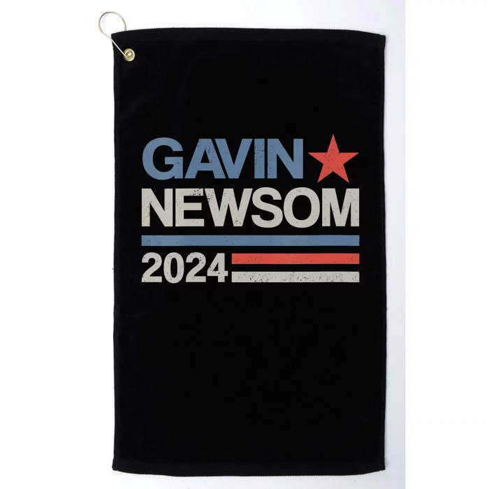 Vintage Gavin Newsom 2024 For President Election Campaign Platinum Collection Golf Towel