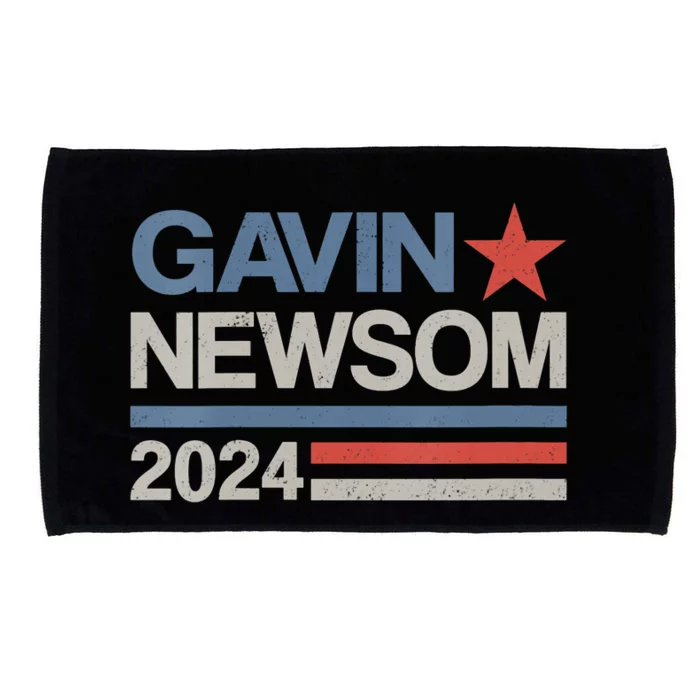 Vintage Gavin Newsom 2024 For President Election Campaign Microfiber Hand Towel