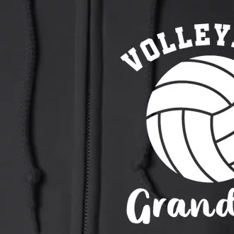 Volleyball Grandma Nana Matching Family Volleyball Team Full Zip Hoodie