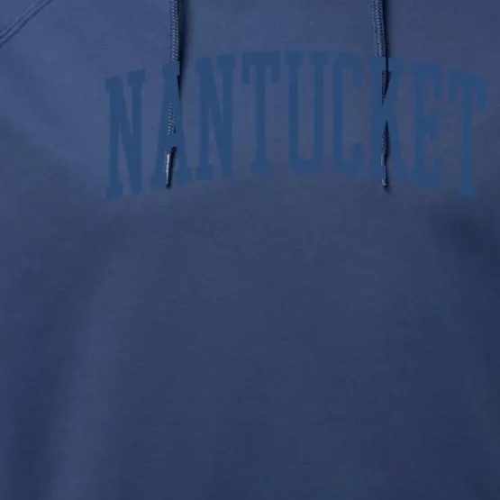 Varsity Grey Nantucket Cool Gift Performance Fleece Hoodie