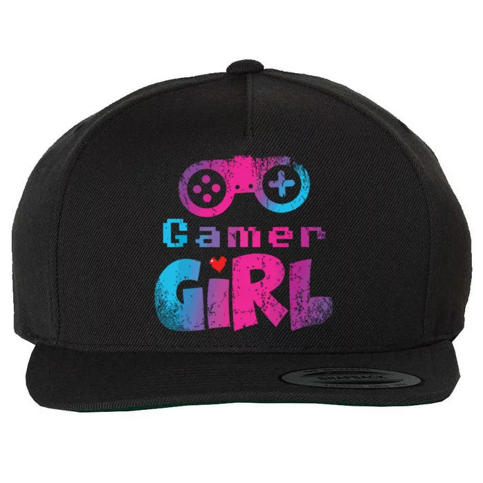 Video Game Nerd E Sport Gaming Girl Gamer Gift Wool Snapback Cap