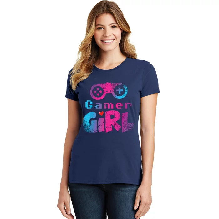 Video Game Nerd E Sport Gaming Girl Gamer Gift Women's T-Shirt