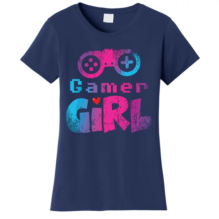 Video Game Nerd E Sport Gaming Girl Gamer Gift Women's T-Shirt