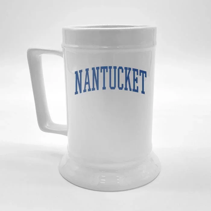 Varsity Grey Nantucket Front & Back Beer Stein