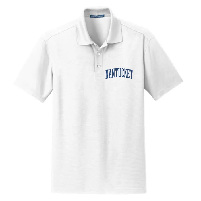 Varsity Grey Nantucket Dry Zone Grid Performance Polo