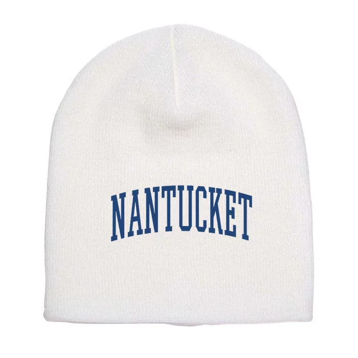 Varsity Grey Nantucket Short Acrylic Beanie