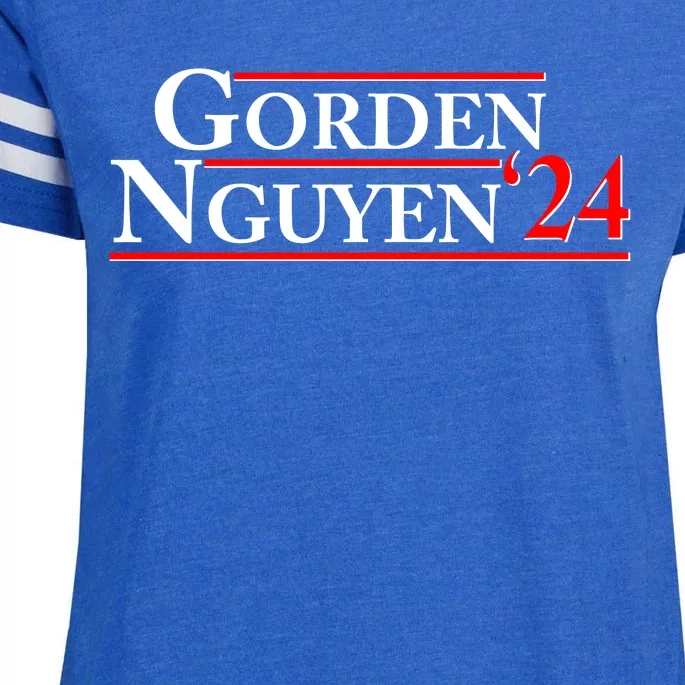 Vote Gorden Nguyen 2024 Election Enza Ladies Jersey Football T-Shirt