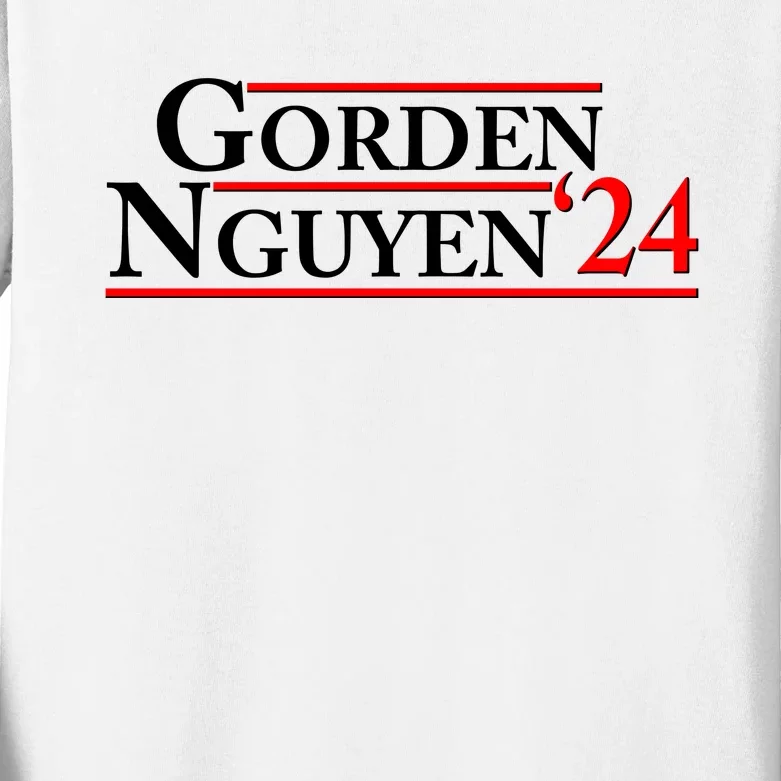 Vote Gorden Nguyen 2024 Election Kids Long Sleeve Shirt