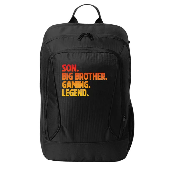 Video Gamer New Brother Gaming Son Big Brother Gaming Legend City Backpack