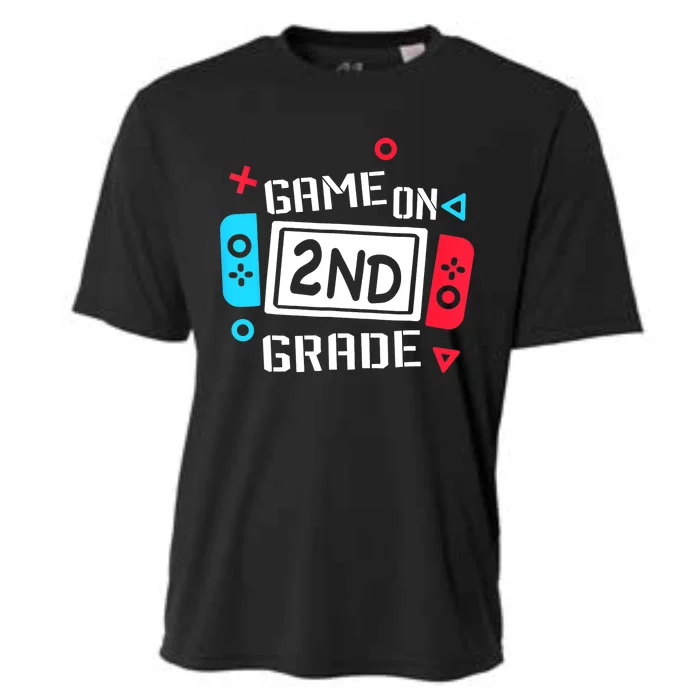 Video Game On 2nd Grade Cool Kids Team Second Back To School Cooling Performance Crew T-Shirt