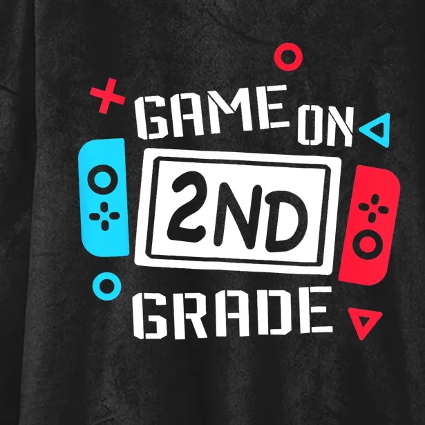 Video Game On 2nd Grade Cool Kids Team Second Back To School Hooded Wearable Blanket