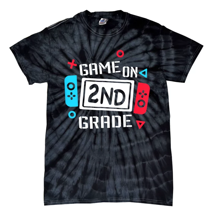 Video Game On 2nd Grade Cool Kids Team Second Back To School Tie-Dye T-Shirt