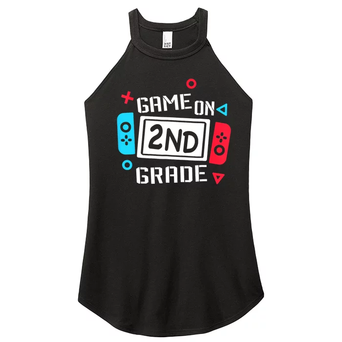 Video Game On 2nd Grade Cool Kids Team Second Back To School Women’s Perfect Tri Rocker Tank