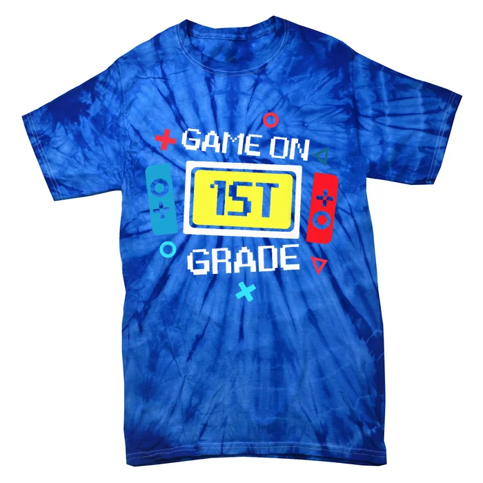 Video Game On 1st Grade Cool Team First Back To School Tie-Dye T-Shirt