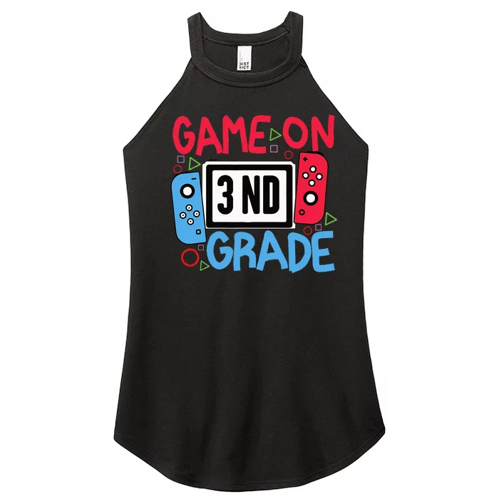 Video Game On 3nd Grade First Day Back to School Women’s Perfect Tri Rocker Tank