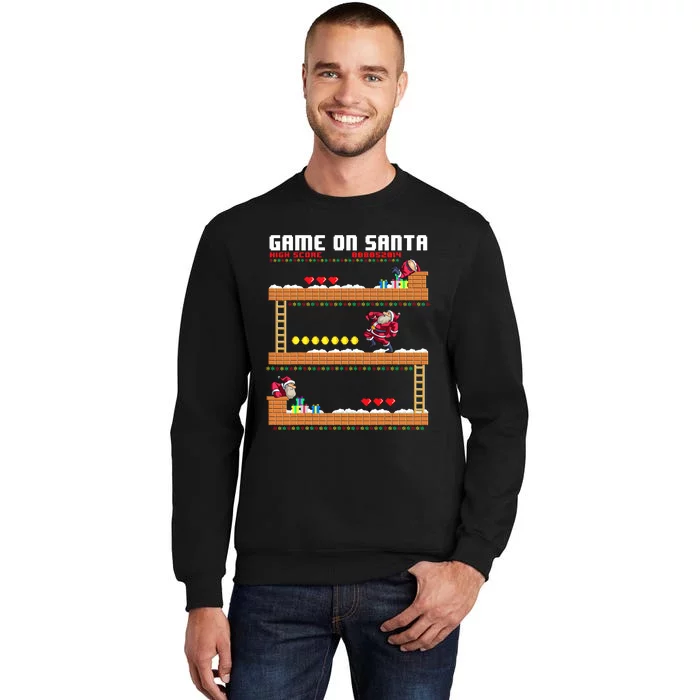 Video Game On Santa Ugly Christmas Gamer Santa Claus Gift Sweatshirt