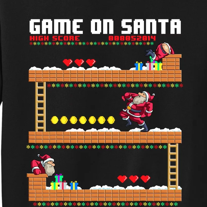 Video Game On Santa Ugly Christmas Gamer Santa Claus Gift Sweatshirt