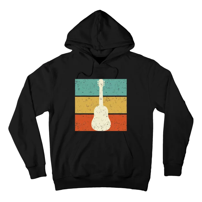 Vintage Guitar Player Design Guitarist I Acoustic Guitar Hoodie