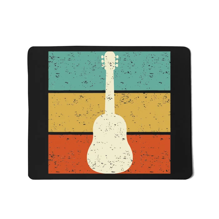 Vintage Guitar Player Design Guitarist I Acoustic Guitar Mousepad