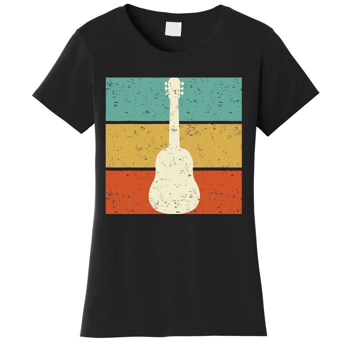 Vintage Guitar Player Design Guitarist I Acoustic Guitar Women's T-Shirt