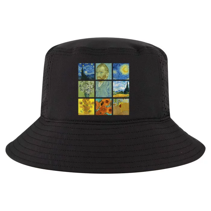 Van Gogh Paintings Sunflowers Starry Night Cool Comfort Performance Bucket Hat