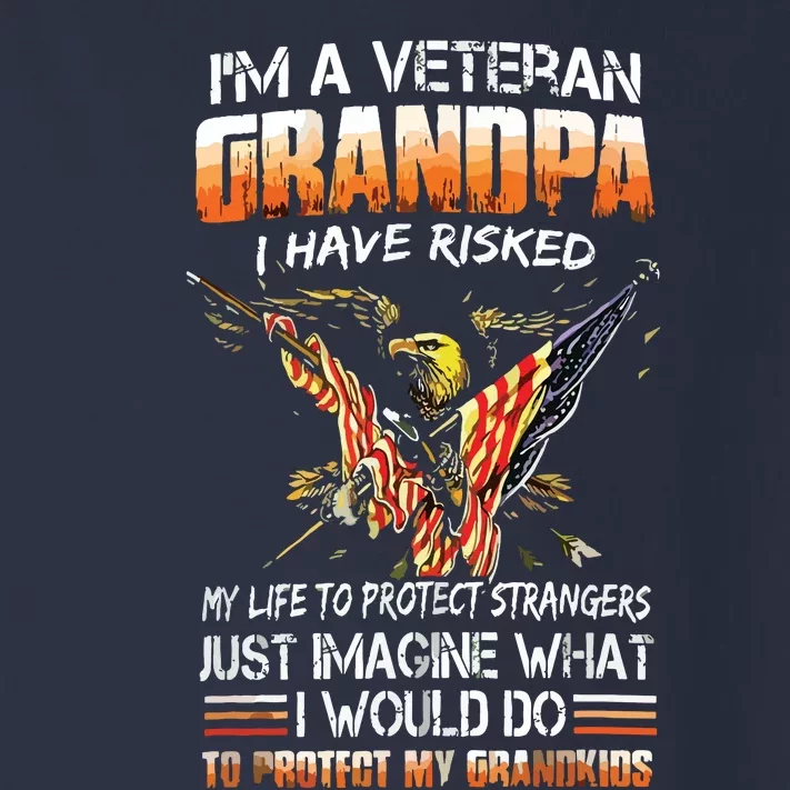 Veteran Grandpa Proud Vet Grandfather Fathers Day Toddler Long Sleeve Shirt