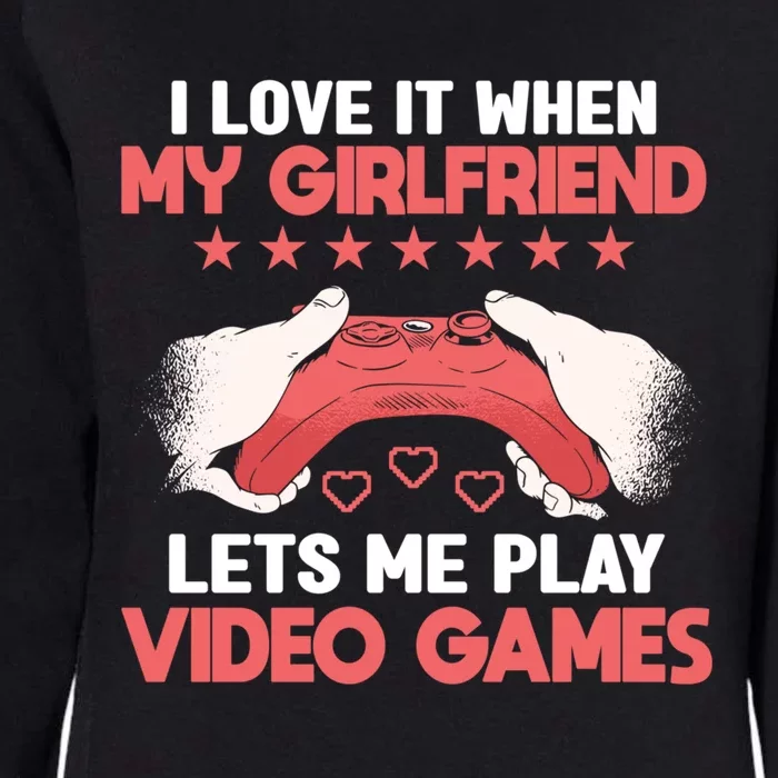 Video Game Player Gaming Joystick Controller Console Gamer Gift Womens California Wash Sweatshirt