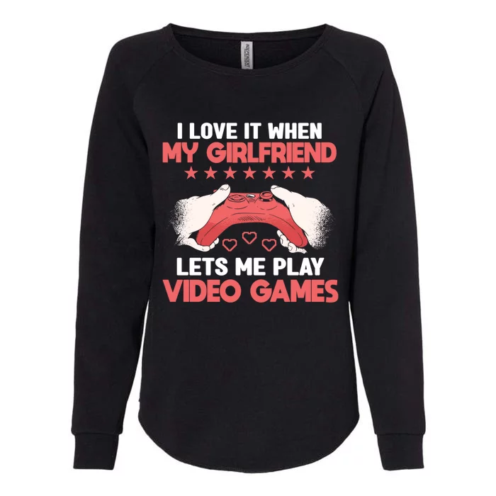 Video Game Player Gaming Joystick Controller Console Gamer Gift Womens California Wash Sweatshirt